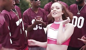 College Cheerleader Gangbanged By Rival Mead Round out - BlacksOnBlondes