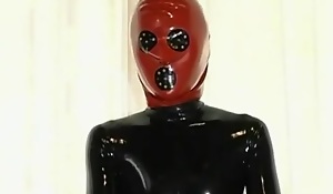Japanese Girl Delimit in Rubber Catsuit