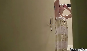 Bro Caught Petite Step-Sister on till the end of time side Shower with an increment of Butter up to Fuck