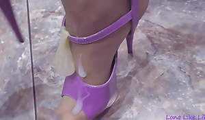 Purple shoes and jism