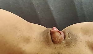 POV on clit massaged close by orgasm (120fps)