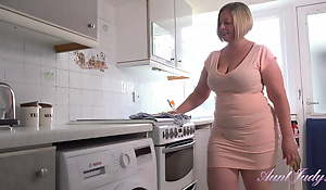 AuntJudys - 48yo Busty BBW Step-Auntie Famousness gives you JOI in the Kitchen