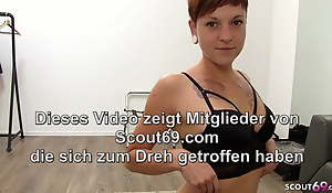 Real German Amateur Sex with Skinny Short Hair Legal age teenager Mia Sonne