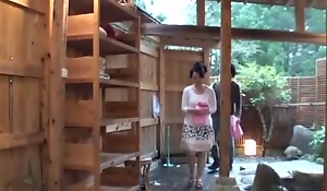 Exotic Japanese model Akiko Kirishima in Incredible Shower, Outdoor JAV video